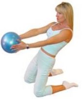 Pilates Ball with Chart - unpackaged